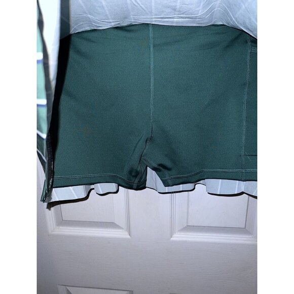NWT NIKE Court Skirt Shorts Tennis Dri Fit Green White Striped Sz M - Picture 6 of 11